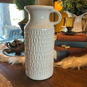 Large White Ceramic Vase